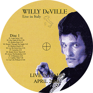 willy deville live in italy in april 2000 label 1